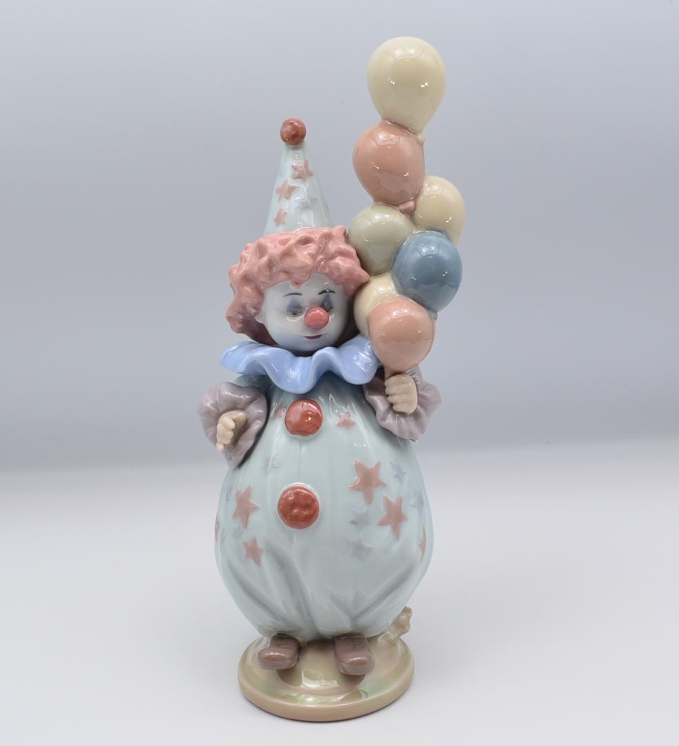 ボールを打つ／小さなピエロ　リヤドロ　２体セット　スペイン　光沢仕上げ　美品