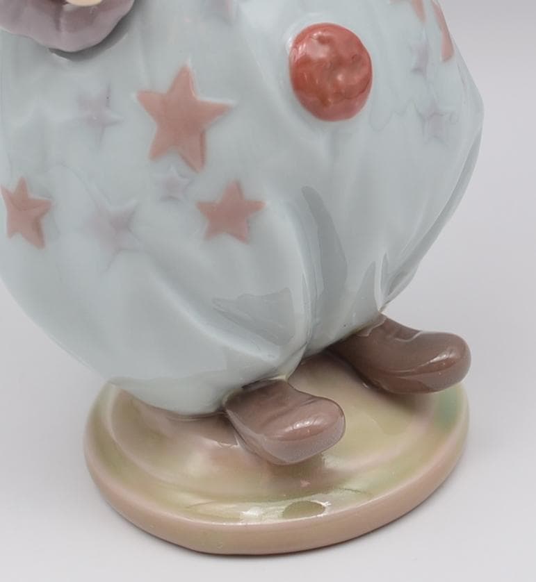 ボールを打つ／小さなピエロ　リヤドロ　２体セット　スペイン　光沢仕上げ　美品