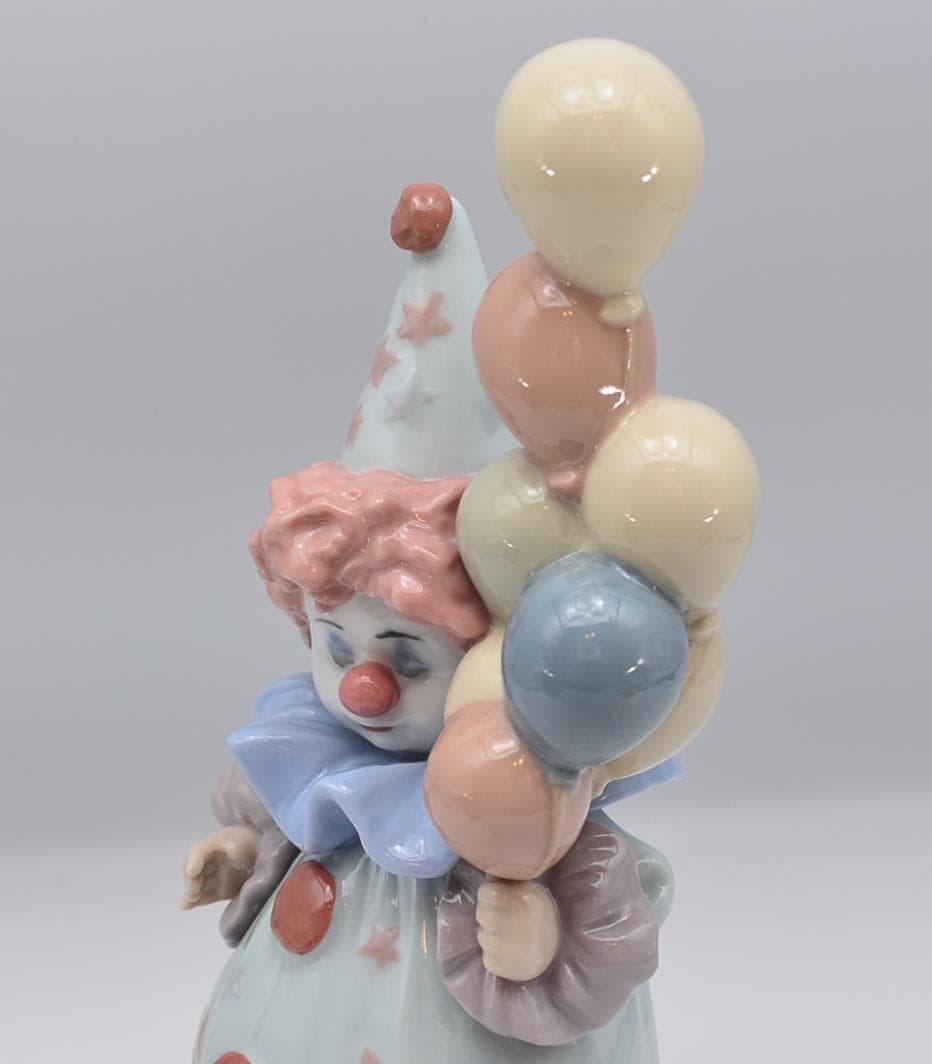 ボールを打つ／小さなピエロ　リヤドロ　２体セット　スペイン　光沢仕上げ　美品