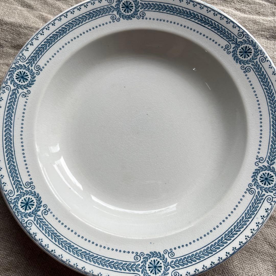 フランス　サルグミンヌ　深皿　スープ皿2枚セット
