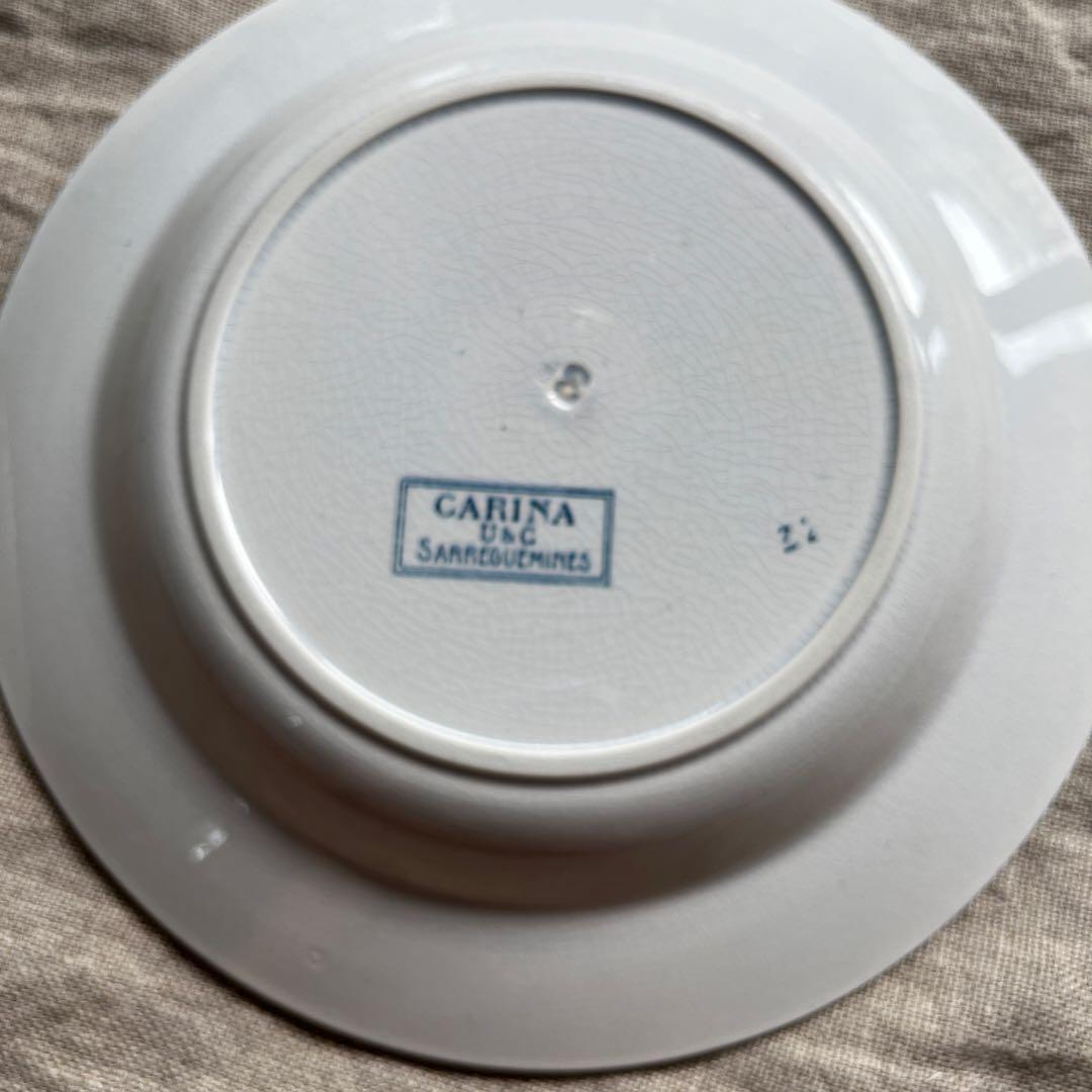 フランス　サルグミンヌ　深皿　スープ皿2枚セット