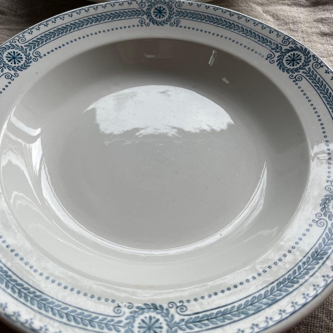 フランス　サルグミンヌ　深皿　スープ皿2枚セット