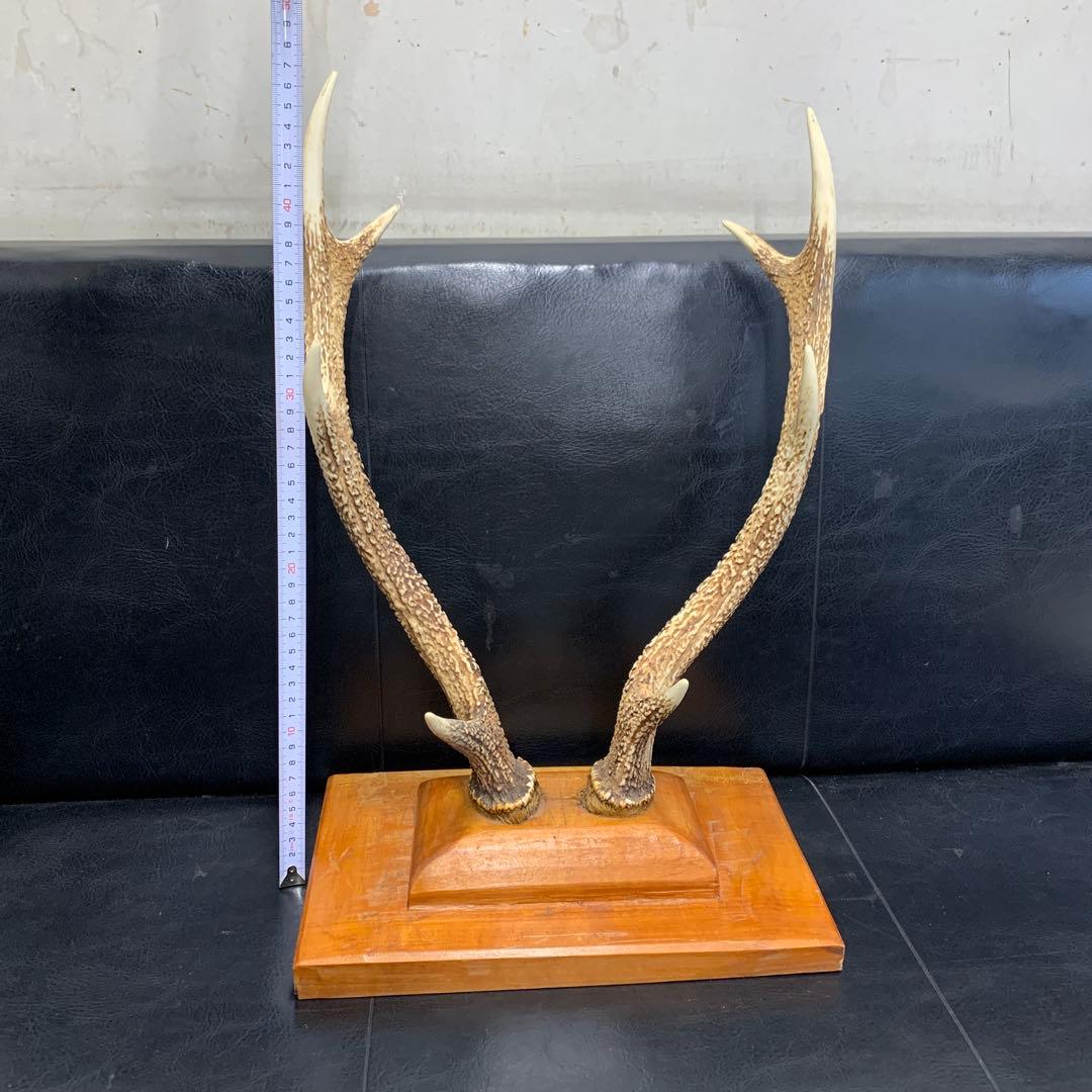 刀掛け台　　武具　アンティーク　置物 木製ベース　現状品