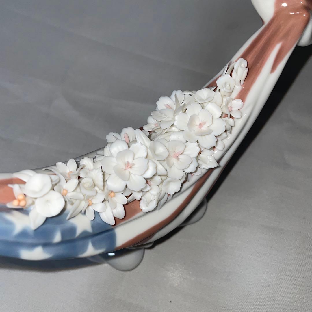 LLADRO 人形 平和の花かご　星条旗柄　アメリカ