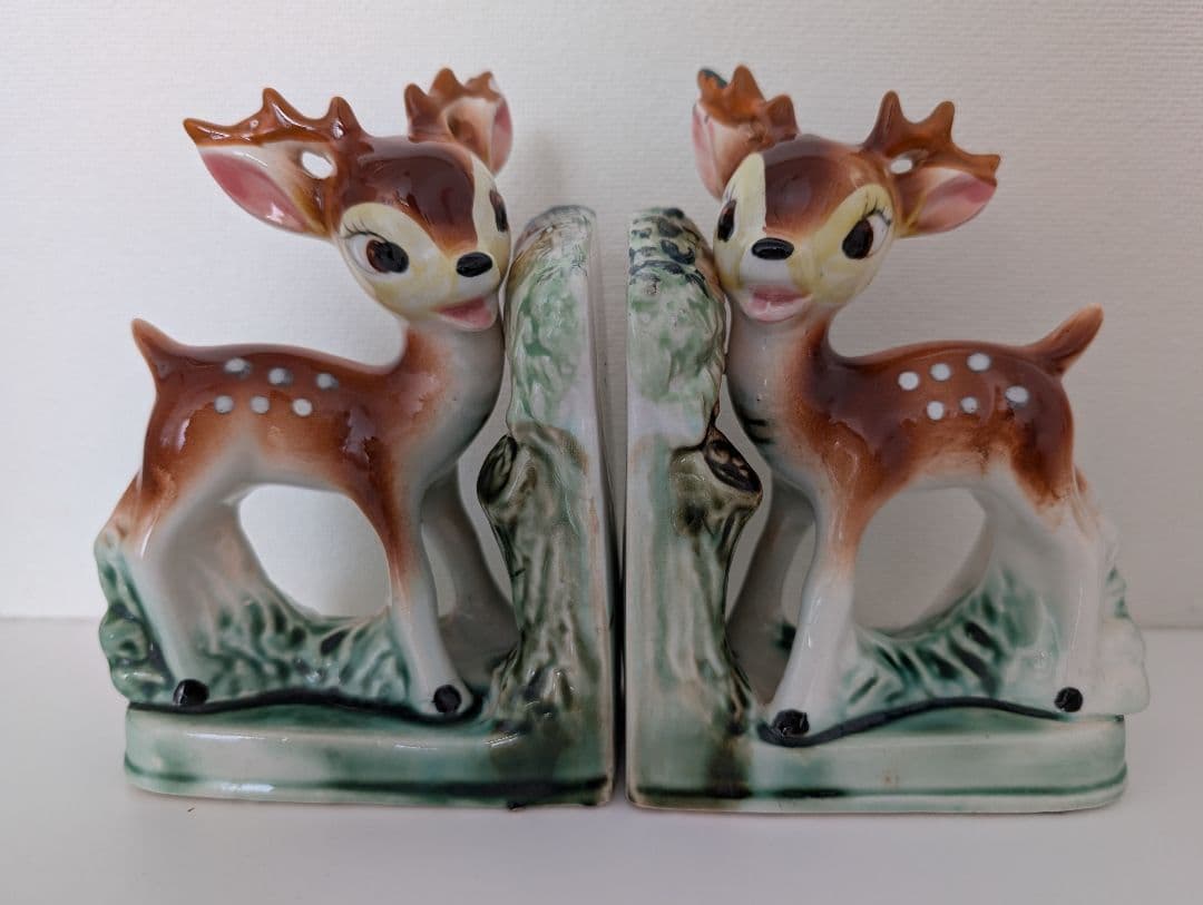 ヴィンテージ バンビ ブックスタンド ブックエンド