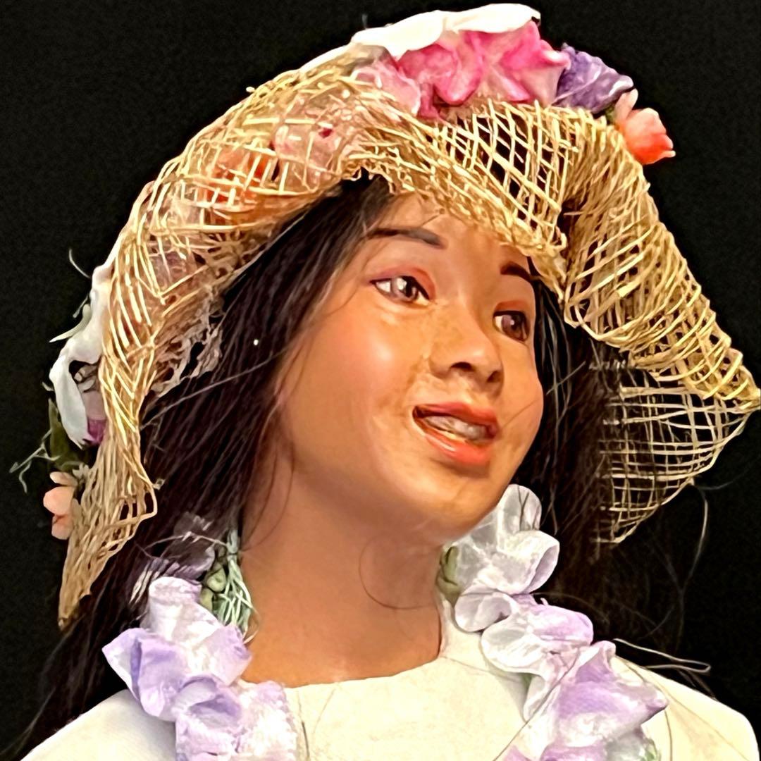 [希少]ハワイ　人形　ハワイアンドール　　　置物　ヴィンテージ