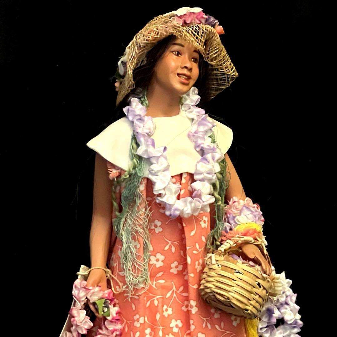 [希少]ハワイ　人形　ハワイアンドール　　　置物　ヴィンテージ