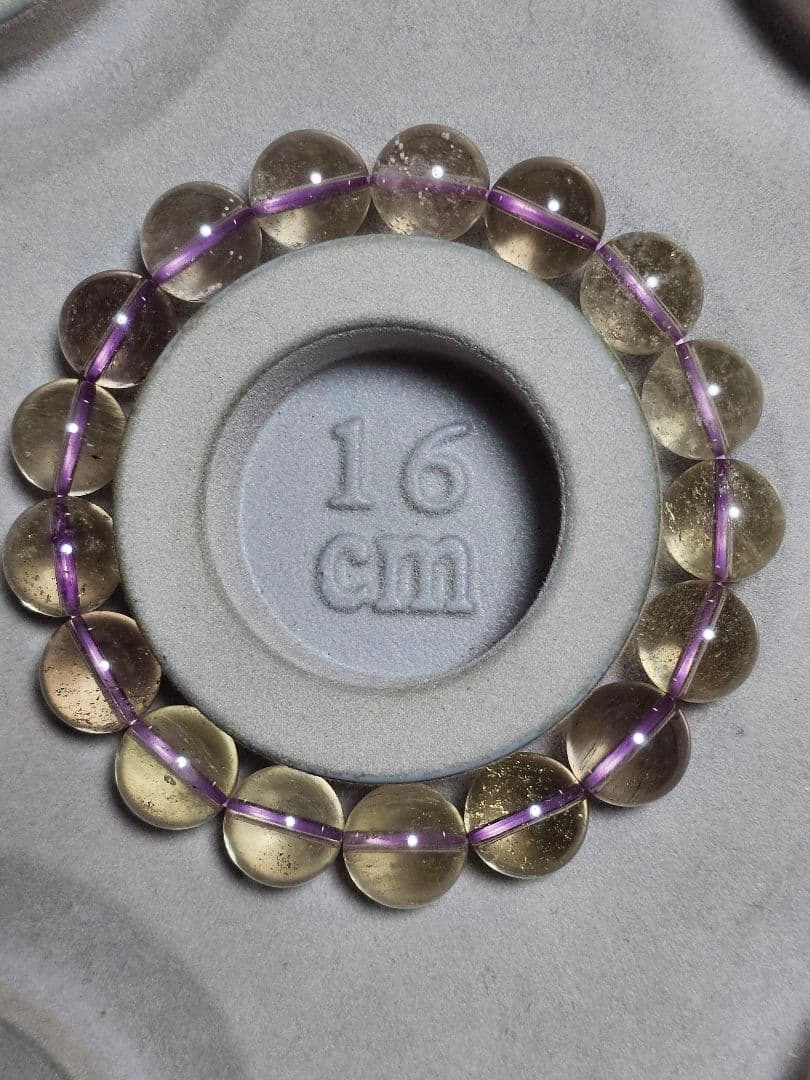 11.6ミリ⭐希少⭐パープルリビアングラスブレスレット