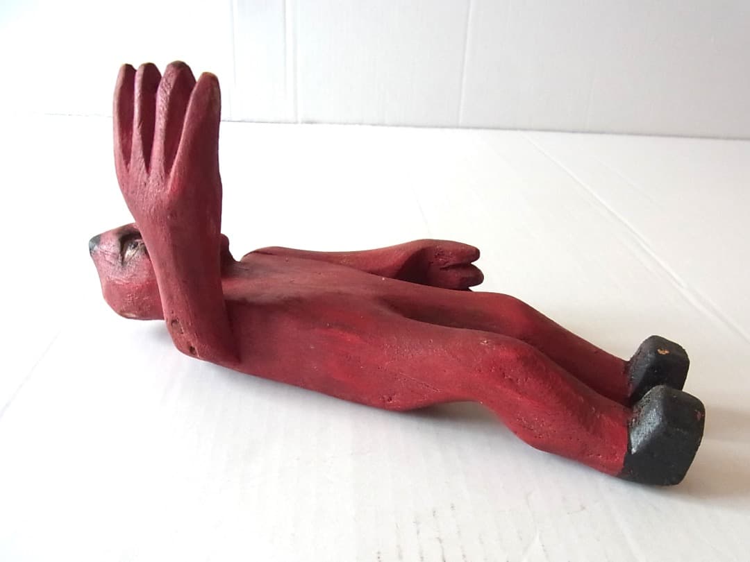 ディアブロ・悪魔の木彫り人形／ウッドカービング フォークアート オアハカ