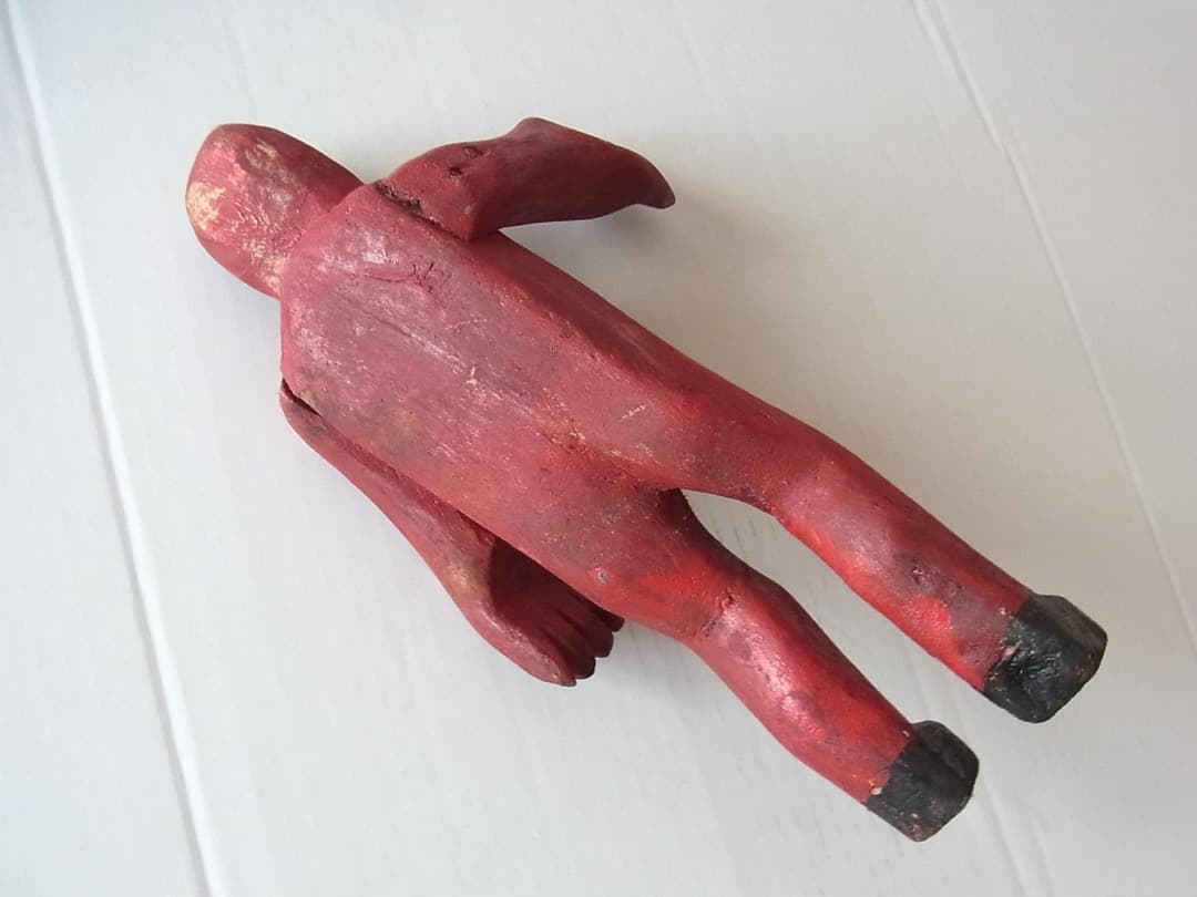 ディアブロ・悪魔の木彫り人形／ウッドカービング フォークアート オアハカ