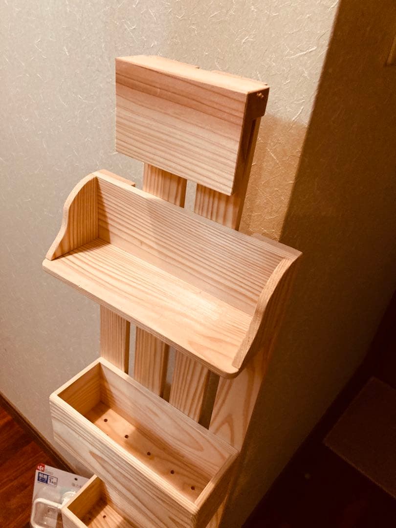 ラック　日本木材使用　手作り
