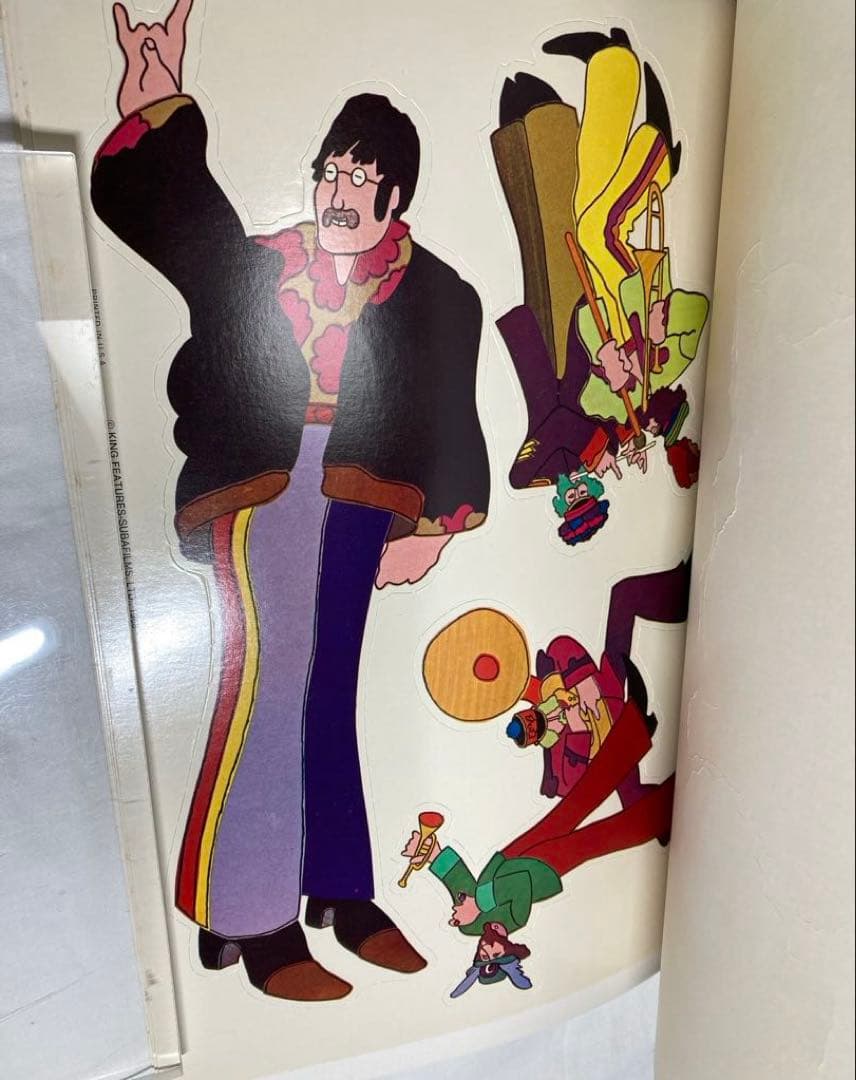 超希少・未使用1968年当時物 ビートルズ イエローサブマリン ポップアウト