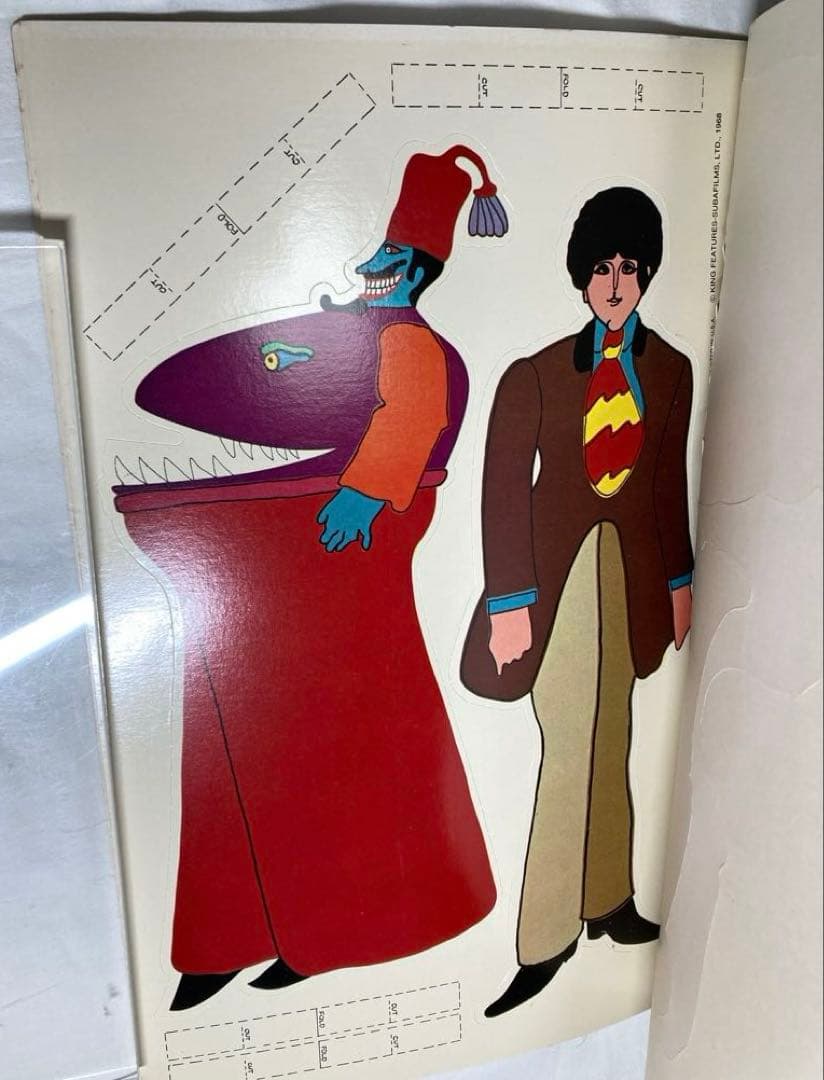 超希少・未使用1968年当時物 ビートルズ イエローサブマリン ポップアウト