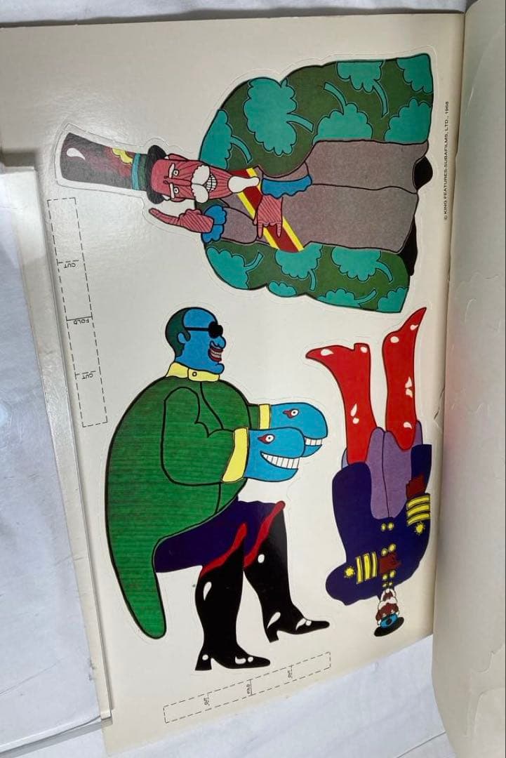 超希少・未使用1968年当時物 ビートルズ イエローサブマリン ポップアウト