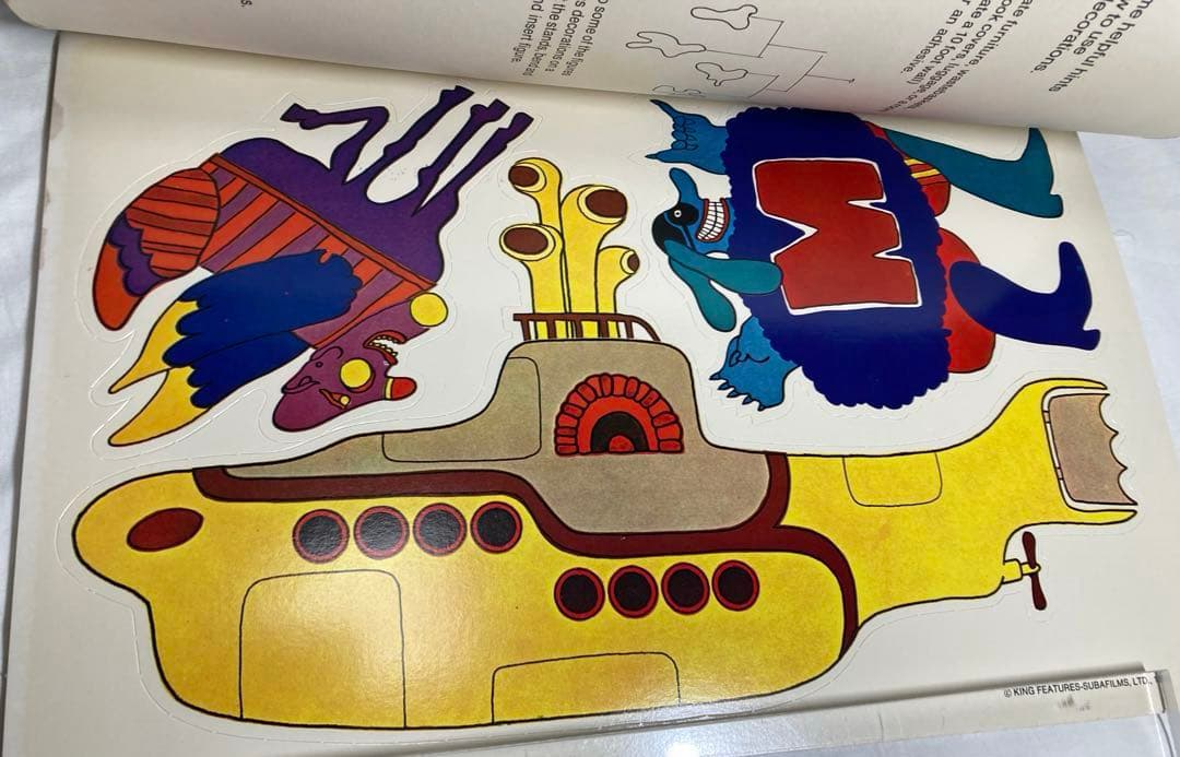 超希少・未使用1968年当時物 ビートルズ イエローサブマリン ポップアウト