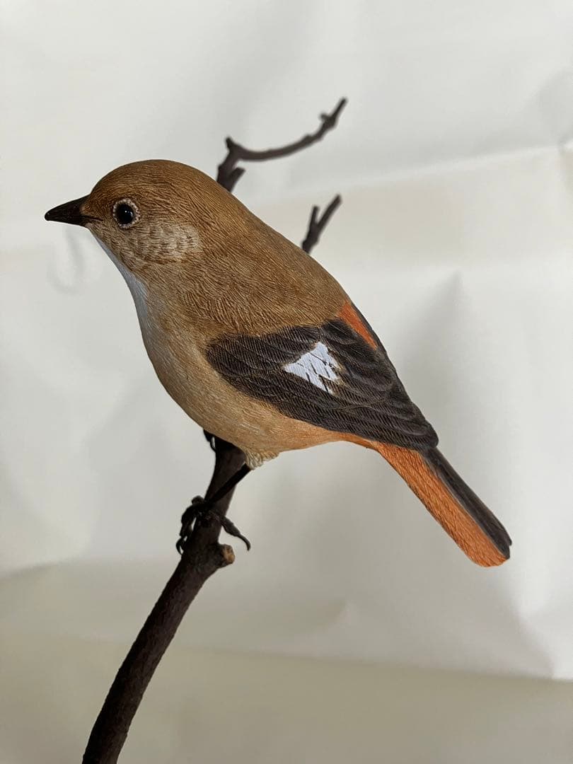 バードカービング(ジョウビタキ♀)