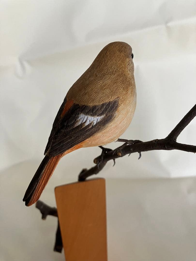 バードカービング(ジョウビタキ♀)