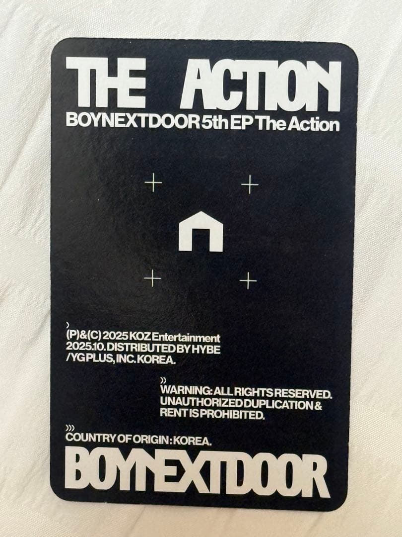 BOYNEXTDOOR TheAction リウ トレカ