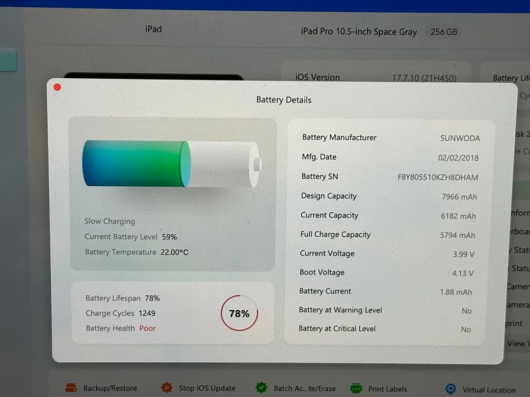 iPad Pro 10.5インチ 256GB グレー Wifi+Cellular