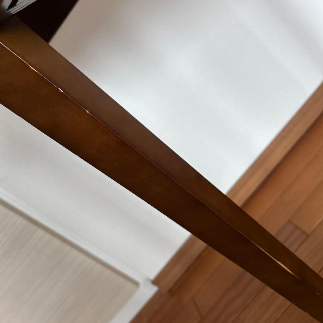 レア美品ローラアシュレイミラー仕上げのブラウン木製ドレッサーコンソールテーブル