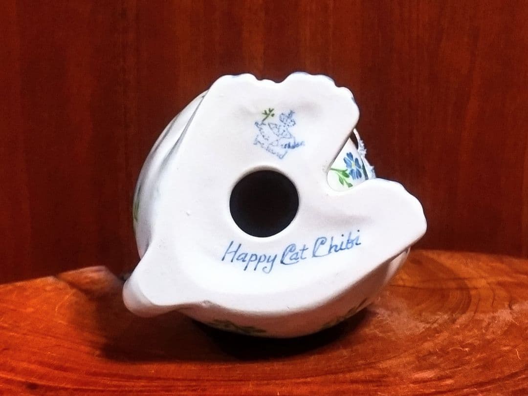 Irish Dresden Happy Cat Chibi 招き猫 箱付き