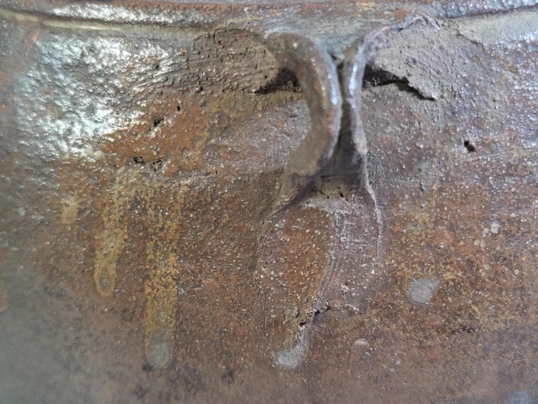 茶道具 南蛮 四耳壷 水指 古美術 DT443