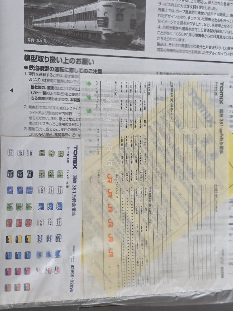 TOMIX 92796 国鉄 381系 基本セット 7両