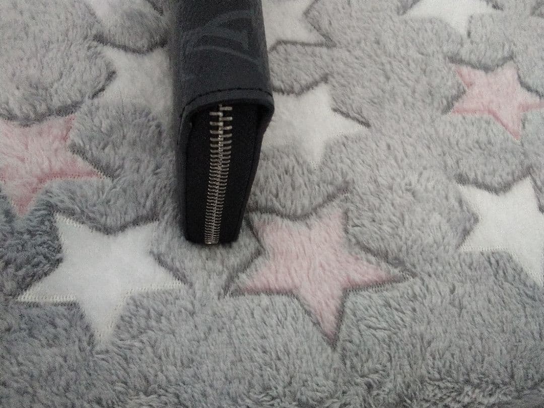 CHANEL 三つ折り財布 ブラック(キャビアスキン本革)♥値下げ32000→