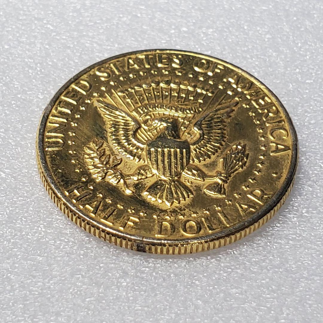 3888.　未使用　金メッキ　1972年 ジョン・F・ケネディ　ハーフドル