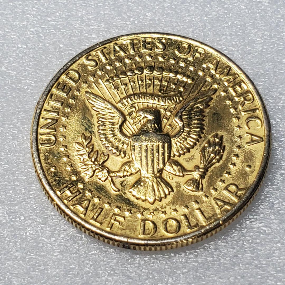 3888.　未使用　金メッキ　1972年 ジョン・F・ケネディ　ハーフドル