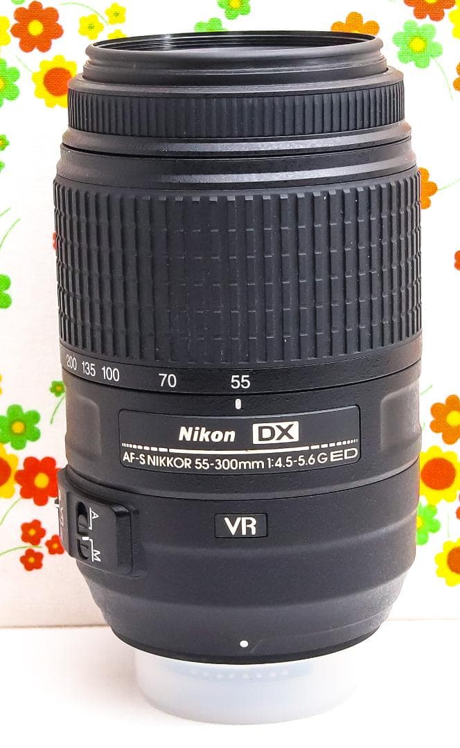 超望遠レンズ！☆Nikon AF-S 55-300mm☆ライトニングケーブル付