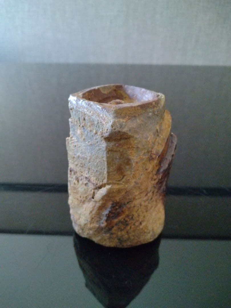 【備前焼 湯呑】焼酎カップにも／共箱付き／伝統工芸士 森本 桂／送料込み！
