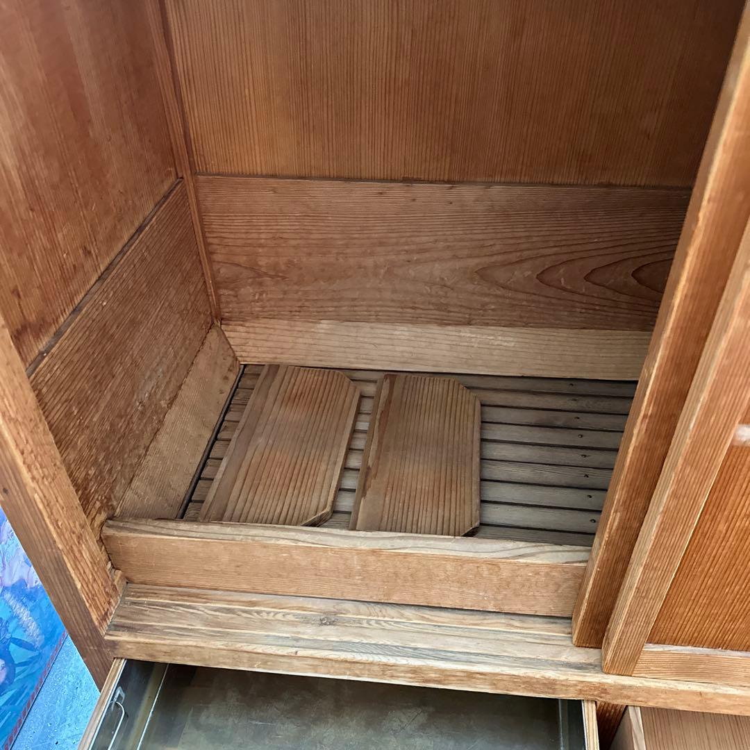 えっ！びっくり最終お値下げ！ヴィンテージ　置き水屋　茶道具入れ　杉無垢材