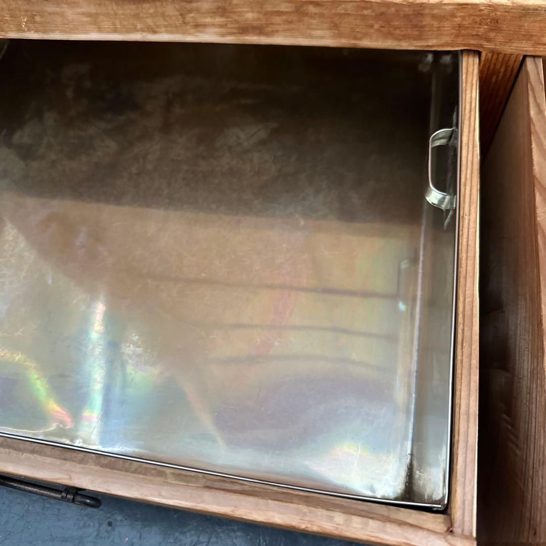 えっ！びっくり最終お値下げ！ヴィンテージ　置き水屋　茶道具入れ　杉無垢材