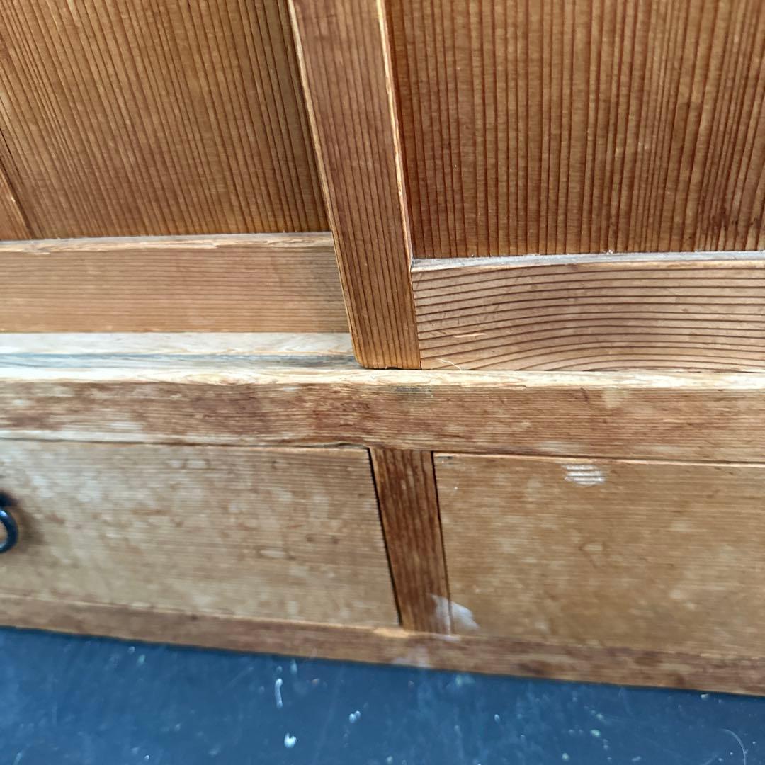 えっ！びっくり最終お値下げ！ヴィンテージ　置き水屋　茶道具入れ　杉無垢材