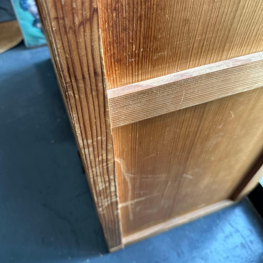 えっ！びっくり最終お値下げ！ヴィンテージ　置き水屋　茶道具入れ　杉無垢材