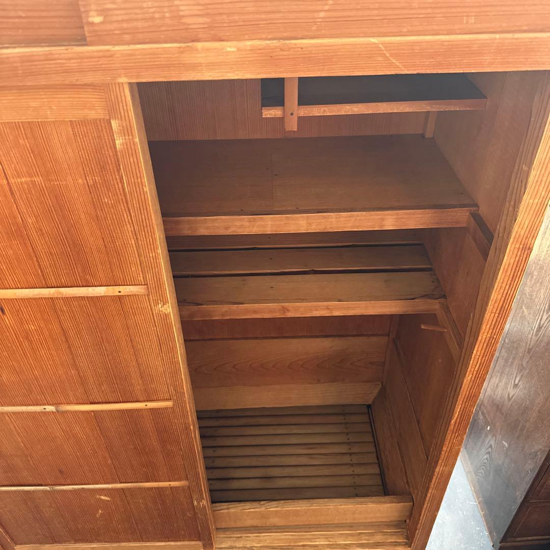 えっ！びっくり最終お値下げ！ヴィンテージ　置き水屋　茶道具入れ　杉無垢材