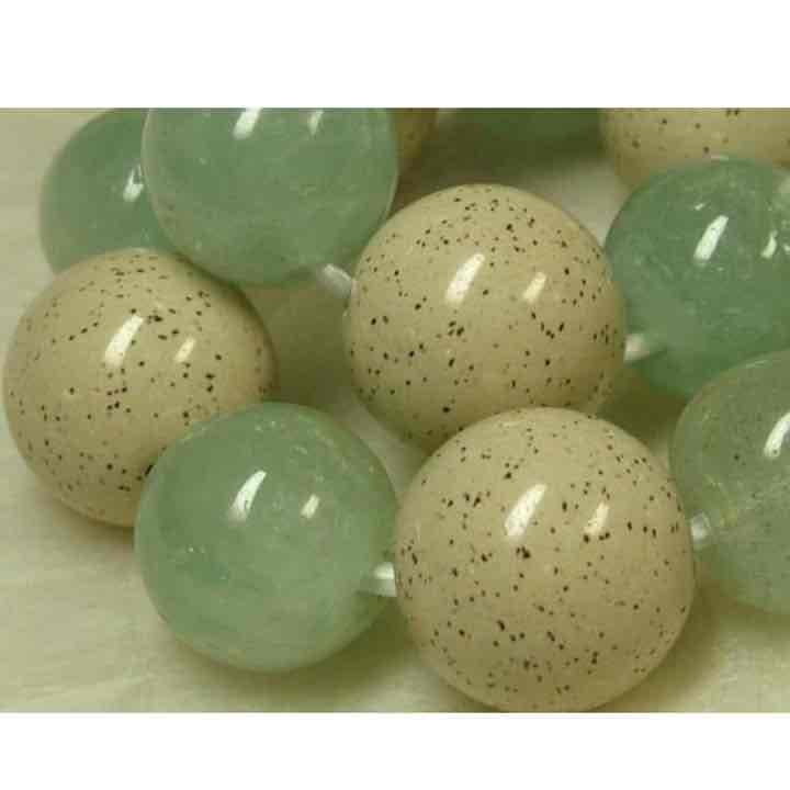 アクアマリン北投石ブレスレット