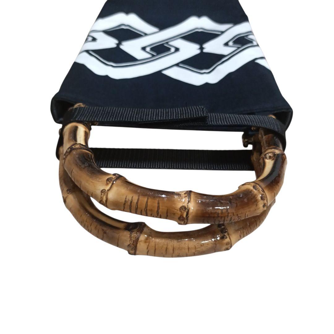 バンブー手提げ　吉原繋ぎ　和柄バッグ　お祭り　神輿　祭りバッグ