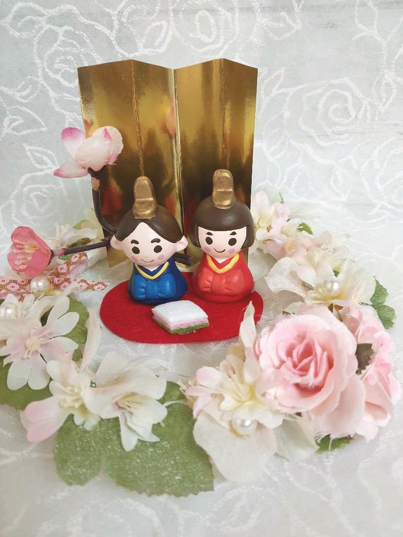 『匿名配送』雛飾りリース①