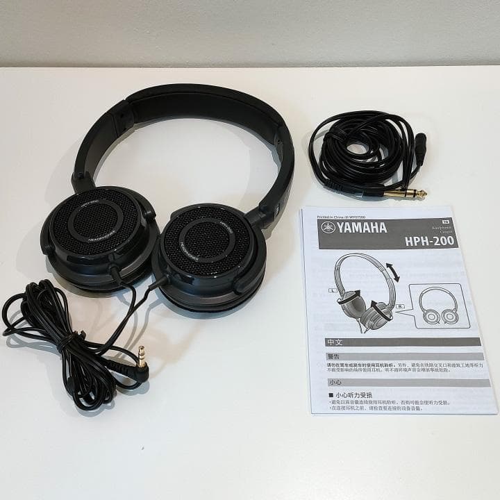 YAMAHA オープンエアー型ヘッドホン ブラック HPH-200