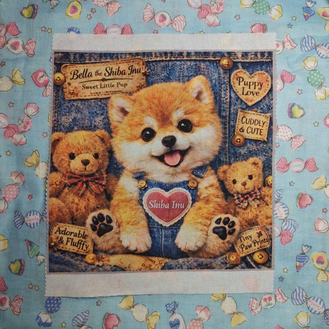 ご確認用　さくら　ハンカチ　柴犬さん柄ハンドメイド3/21
