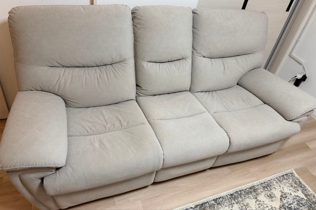 電動リクライニングソファ山田オリジナル YES140001LMO3P 3人掛け