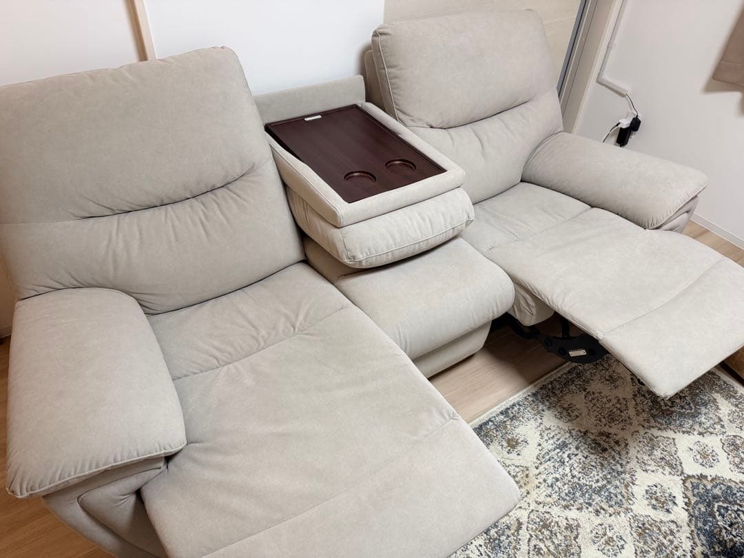 電動リクライニングソファ山田オリジナル YES140001LMO3P 3人掛け