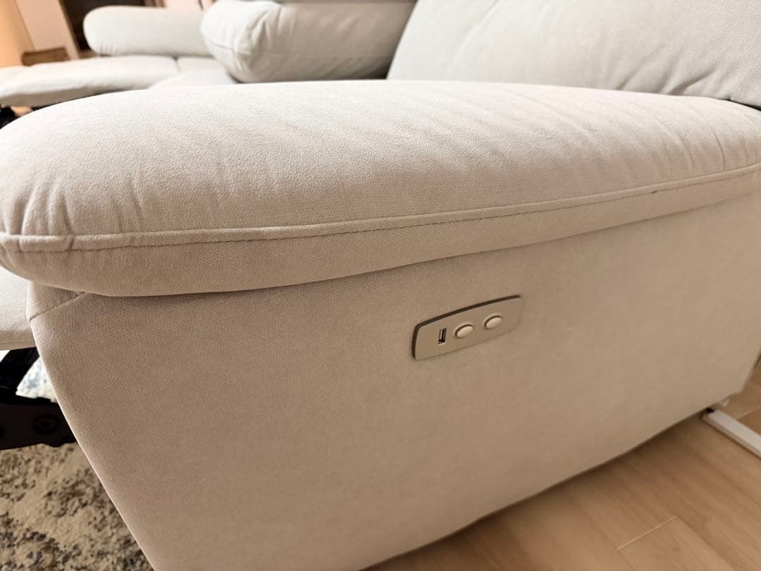 電動リクライニングソファ山田オリジナル YES140001LMO3P 3人掛け