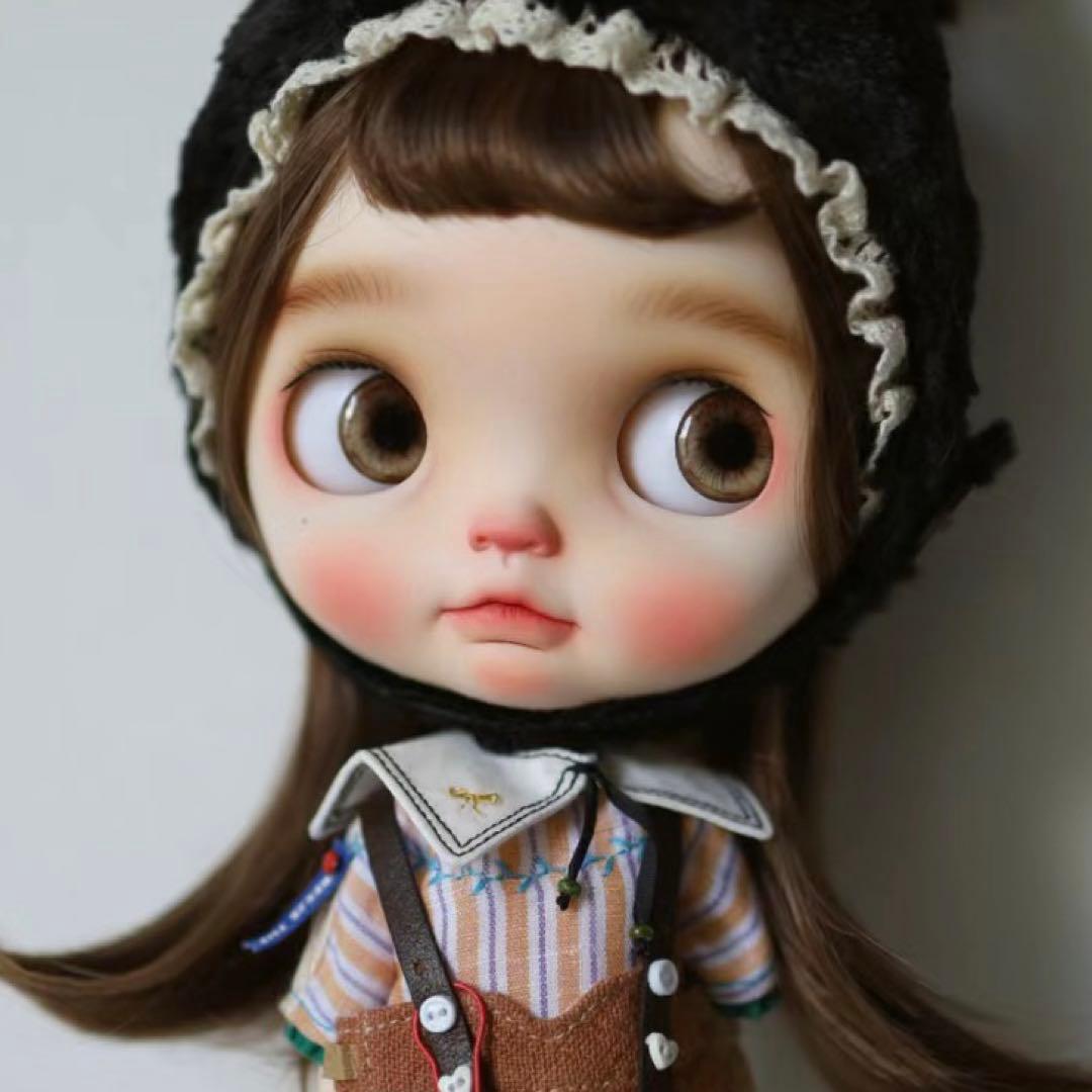 カスタムブライス かわいい 人形 作家様 幼い まんまる 小さなお目目 ドーナツ