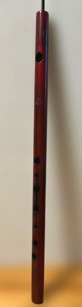 篠笛 蝴蝶 1.8尺 ロツレチ笛（楓 根来塗）