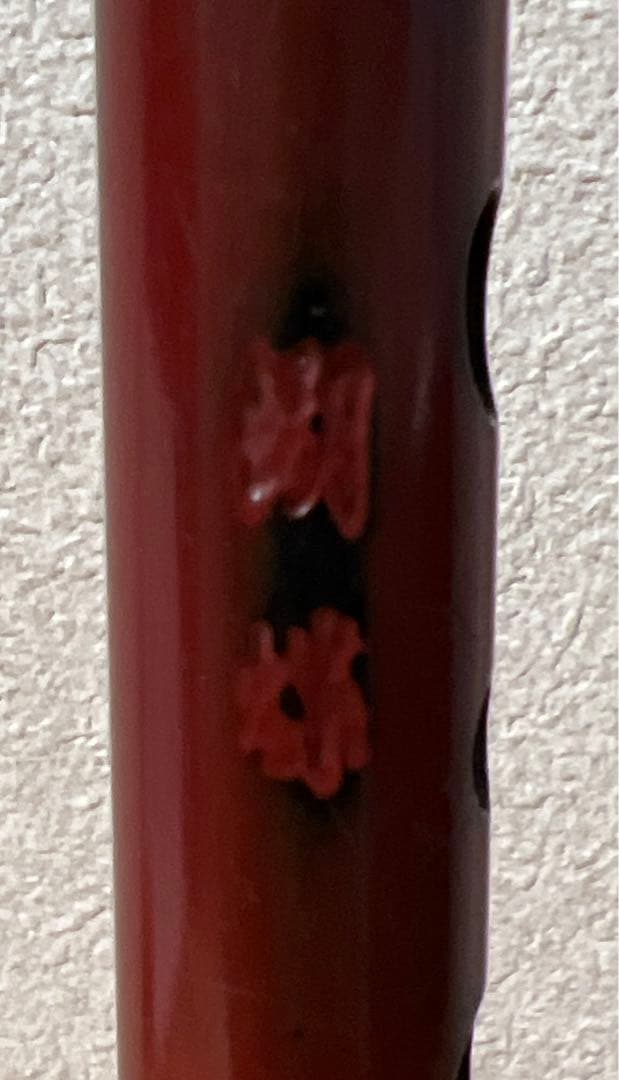 篠笛 蝴蝶 1.8尺 ロツレチ笛（楓 根来塗）