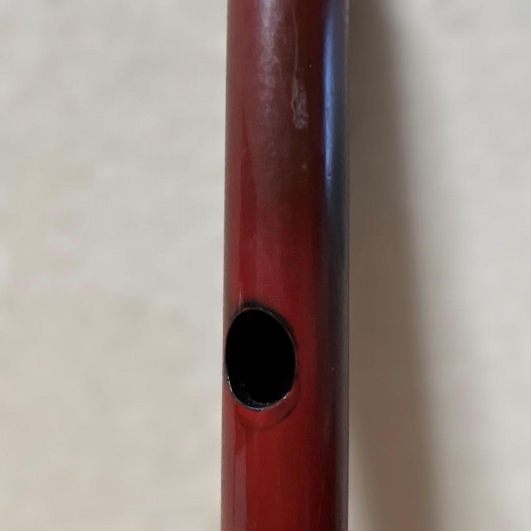 篠笛 蝴蝶 1.8尺 ロツレチ笛（楓 根来塗）