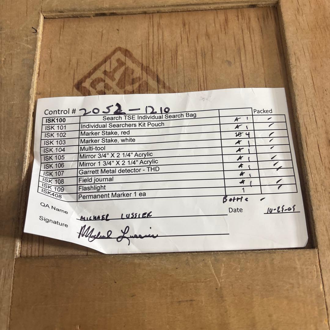 米軍実物　GARRETT THD 金属探知機　セット　送料無料